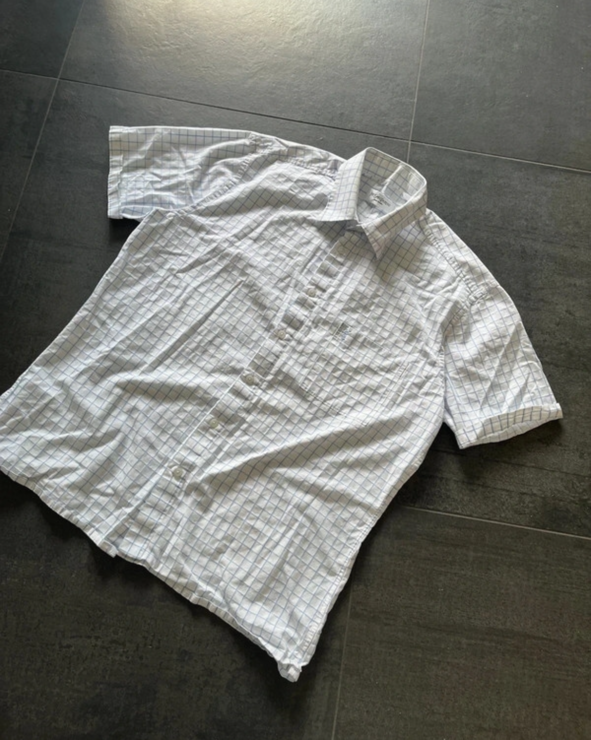 Yves Saint Laurent checkered button-up (Str L)