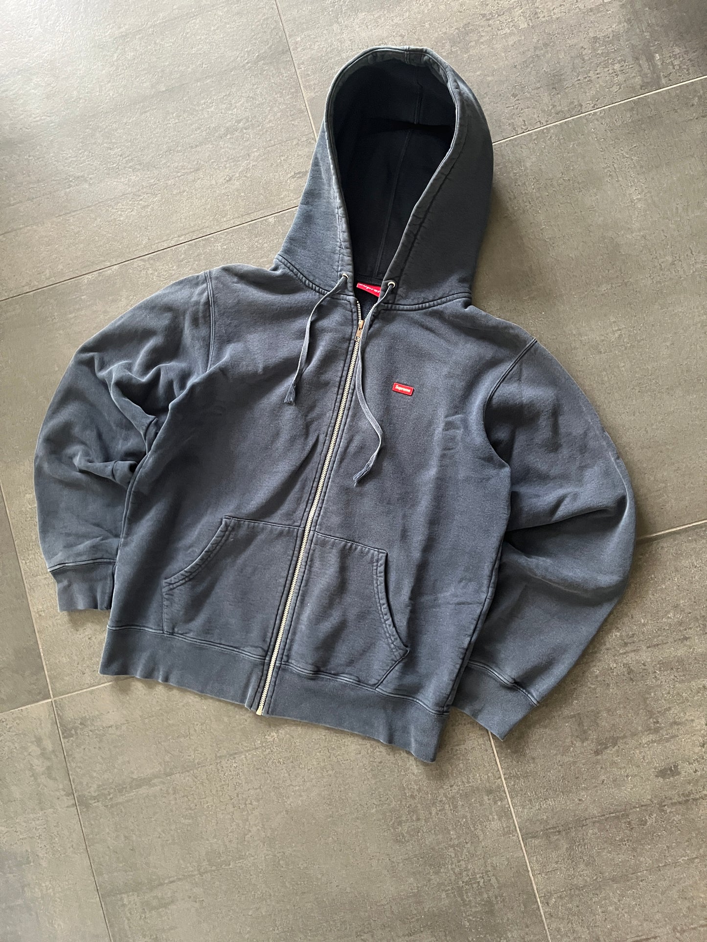 Supreme zipped hoodie Navy Blue (Str M)