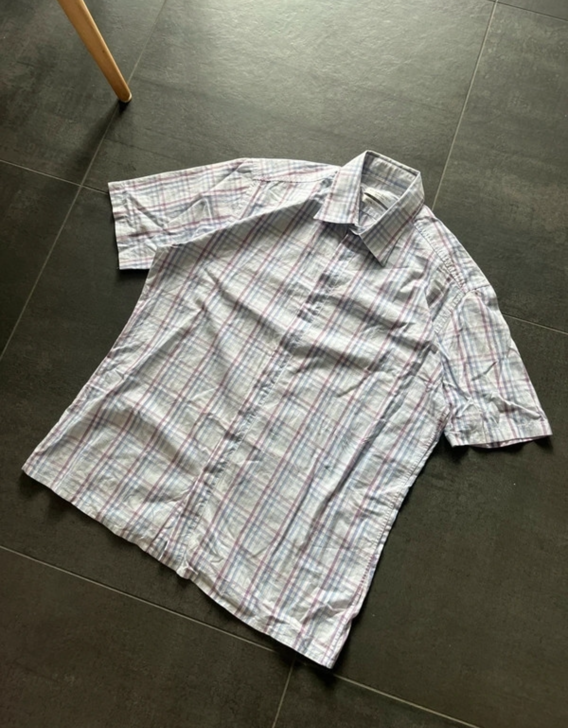 Yves Saint Laurent checkered button-up (Str L)