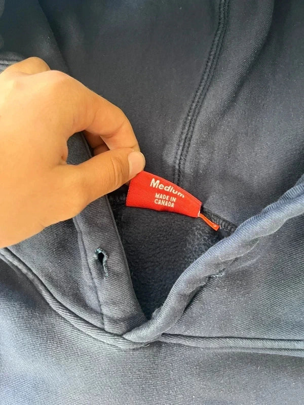 Supreme bandana box logo hoodie navy blue