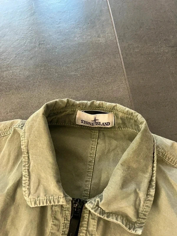 Stone Island overshirt olive dust green
