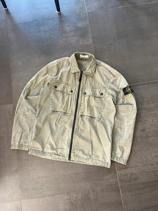 Stone Island overshirt olive dust green