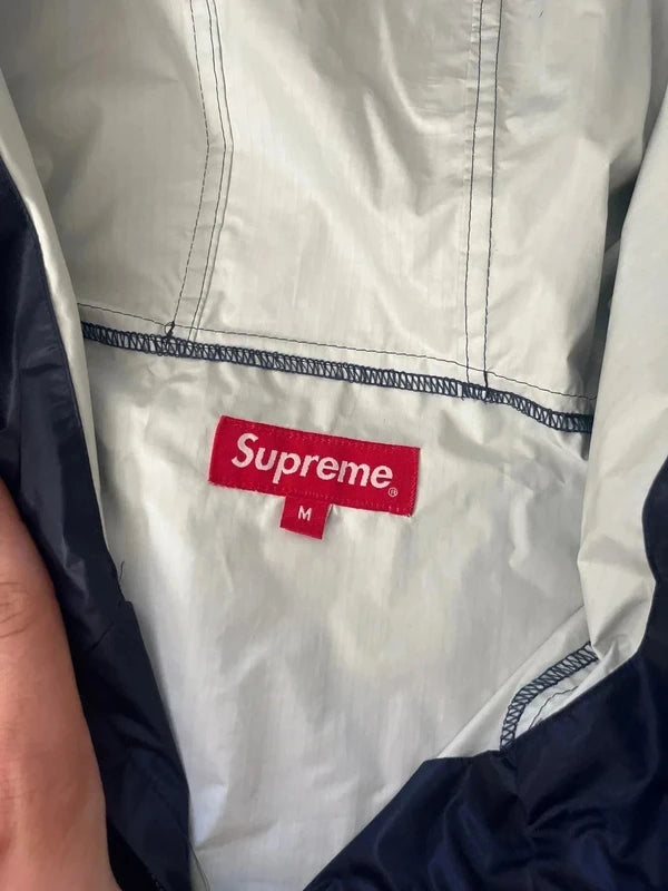Supreme packable ripstop windbreaker navy blue