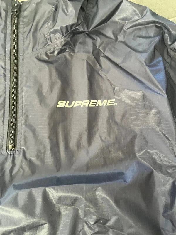 Supreme packable ripstop windbreaker navy blue