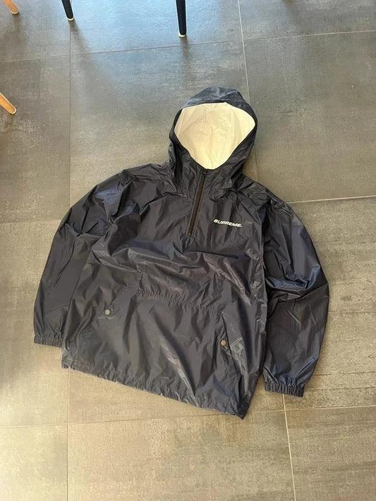 Supreme packable ripstop windbreaker navy blue