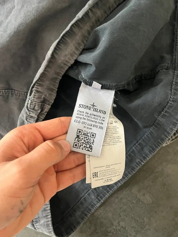Stone Island washed Blue overshirt (Str M)