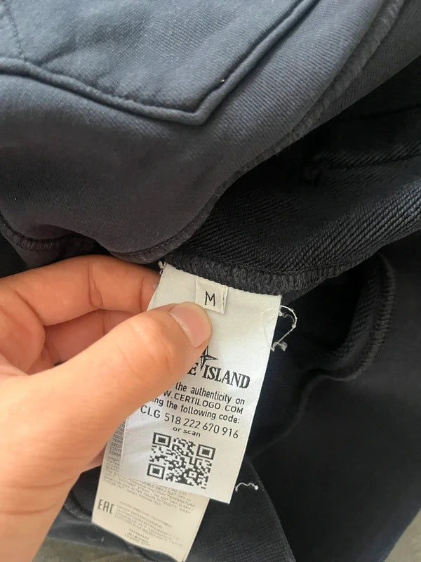 Stone Island basic hoodie navy blue (Str M)