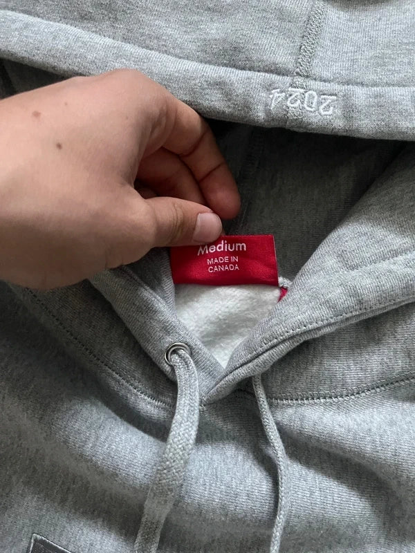 Supreme Grey box logo hoodie Grey (Str M)