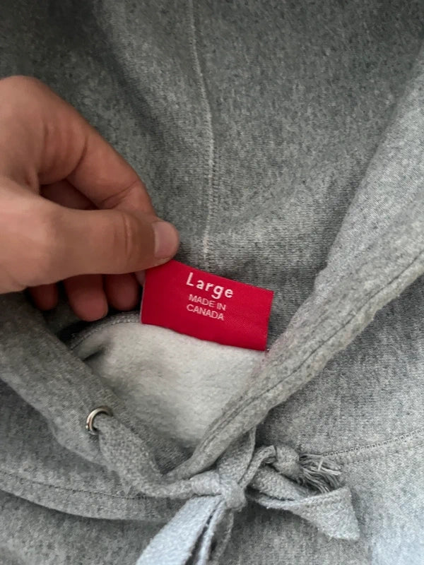 Supreme Blue bandana box logo hoodie Grey (Str L)
