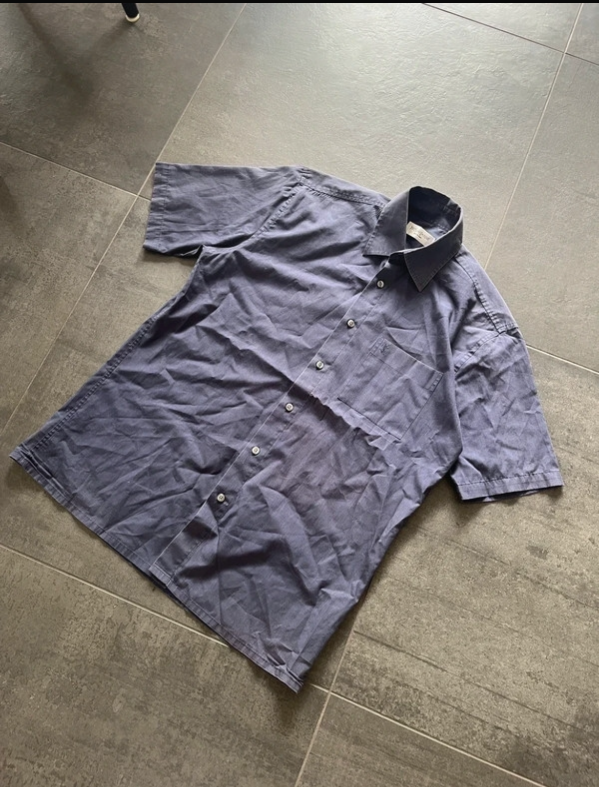 Yves Saint Laurent button-up navy blue (Str M)