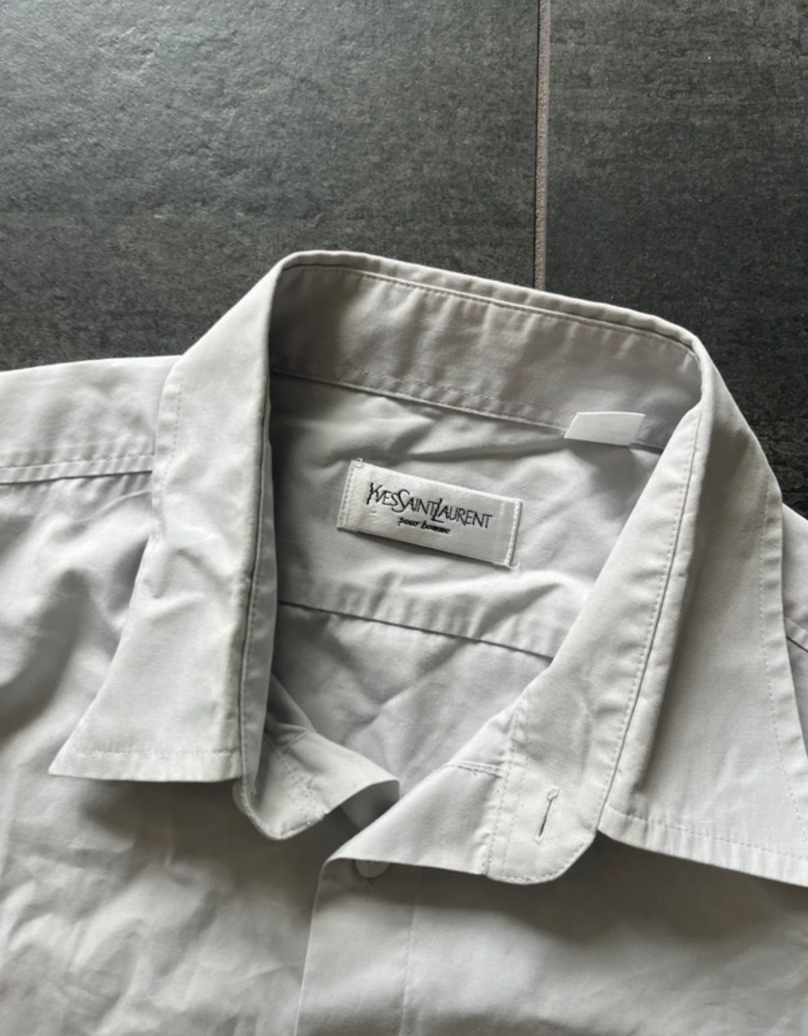 Yves Saint Laurent button-up cream White (Str Xl)