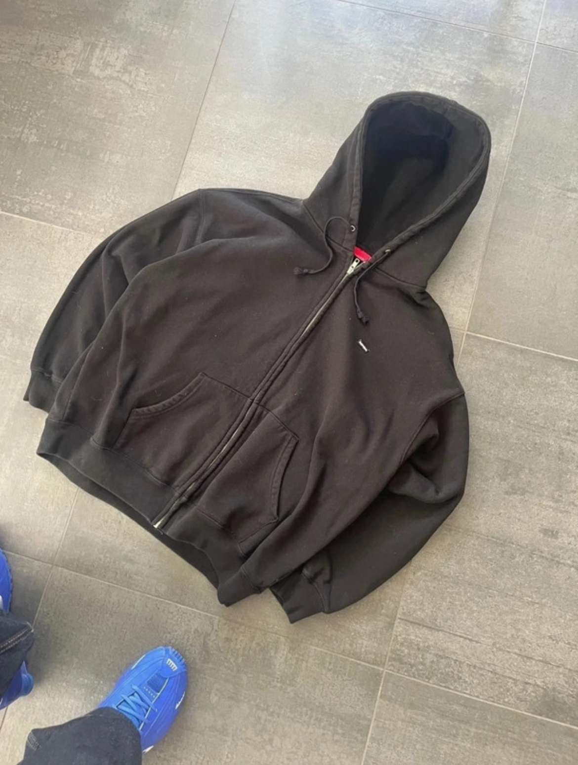 Supreme Zip-up hoodie Black (Str L)
