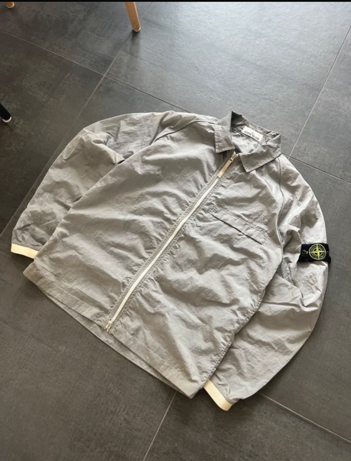 Stone Island nylon overshirt Light Grey (Str M)