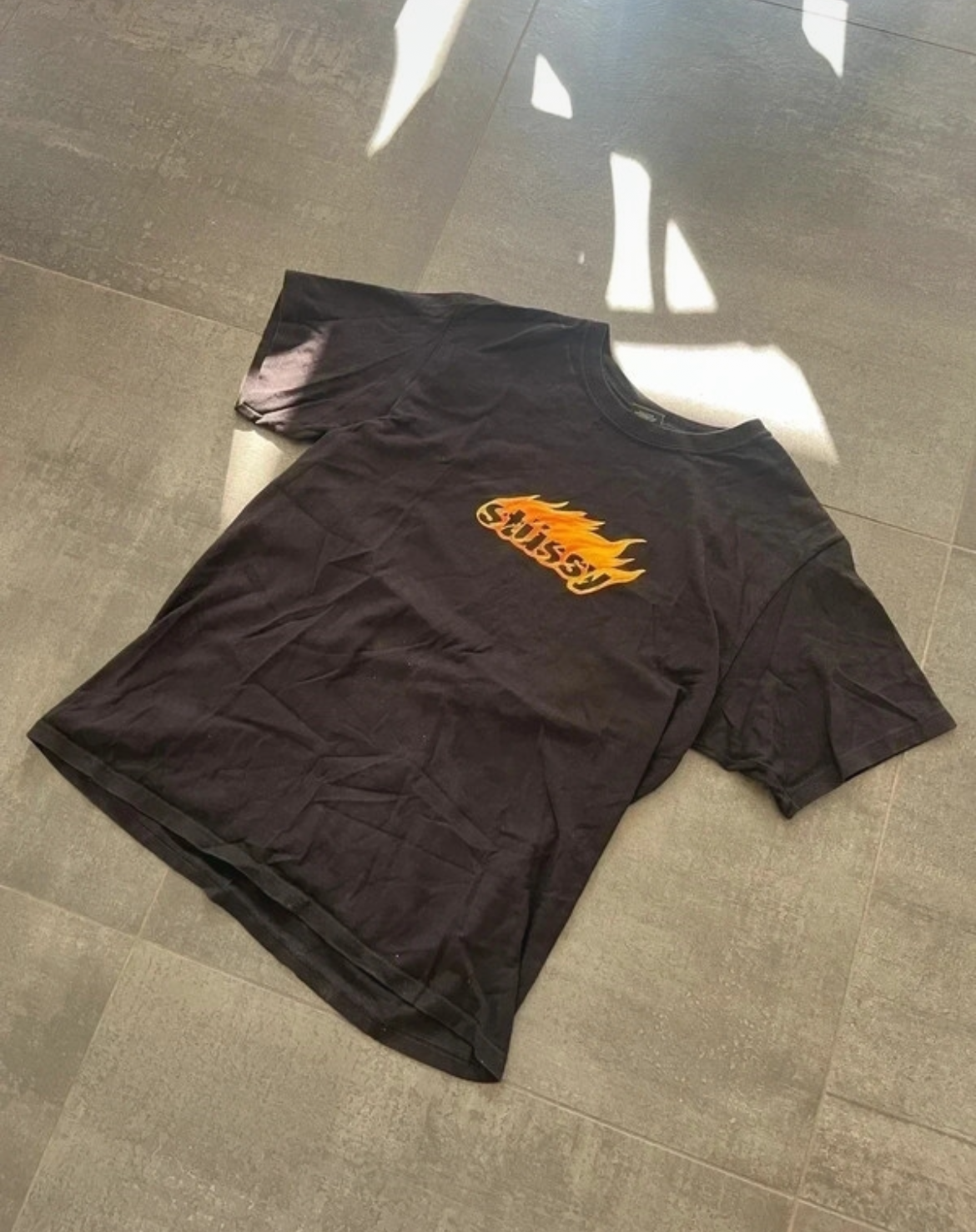Stussy flames tee Black (Str M)