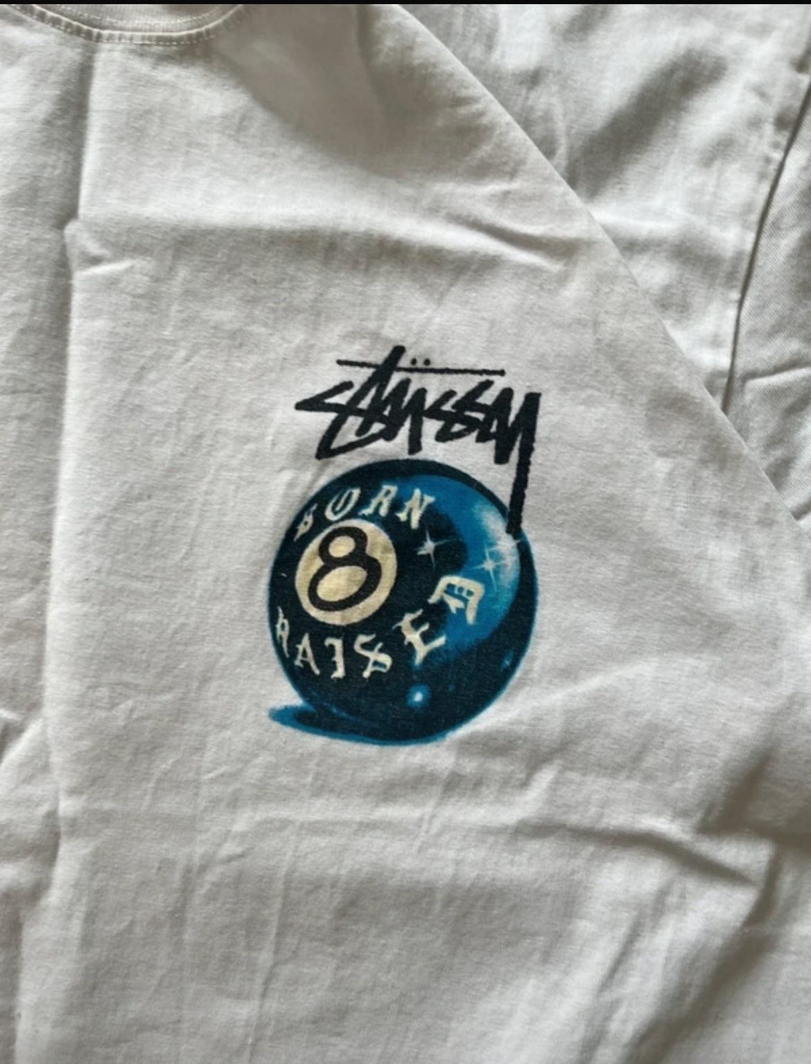 Stussy x Born x Raised 8-ball tee White (Str S)