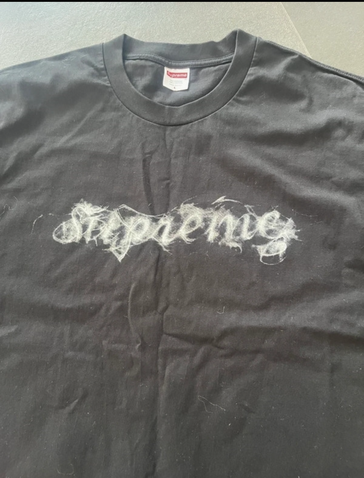 Supreme smoke tee Black (Str L)