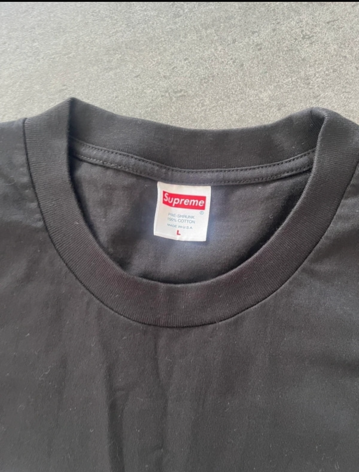 Supreme smoke tee Black (Str L)