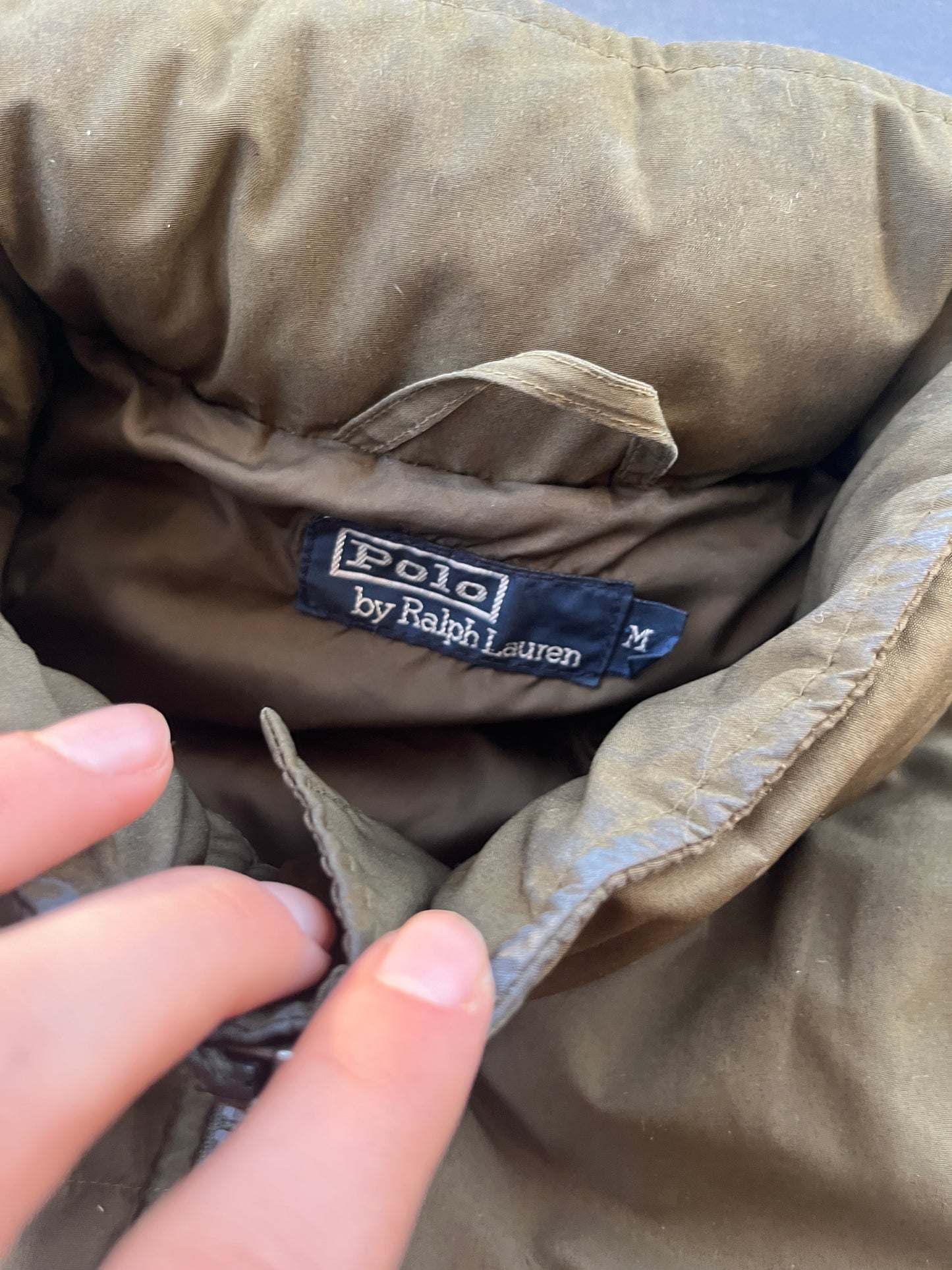 Ralph lauren puffer jacket “khaki” (Str M)