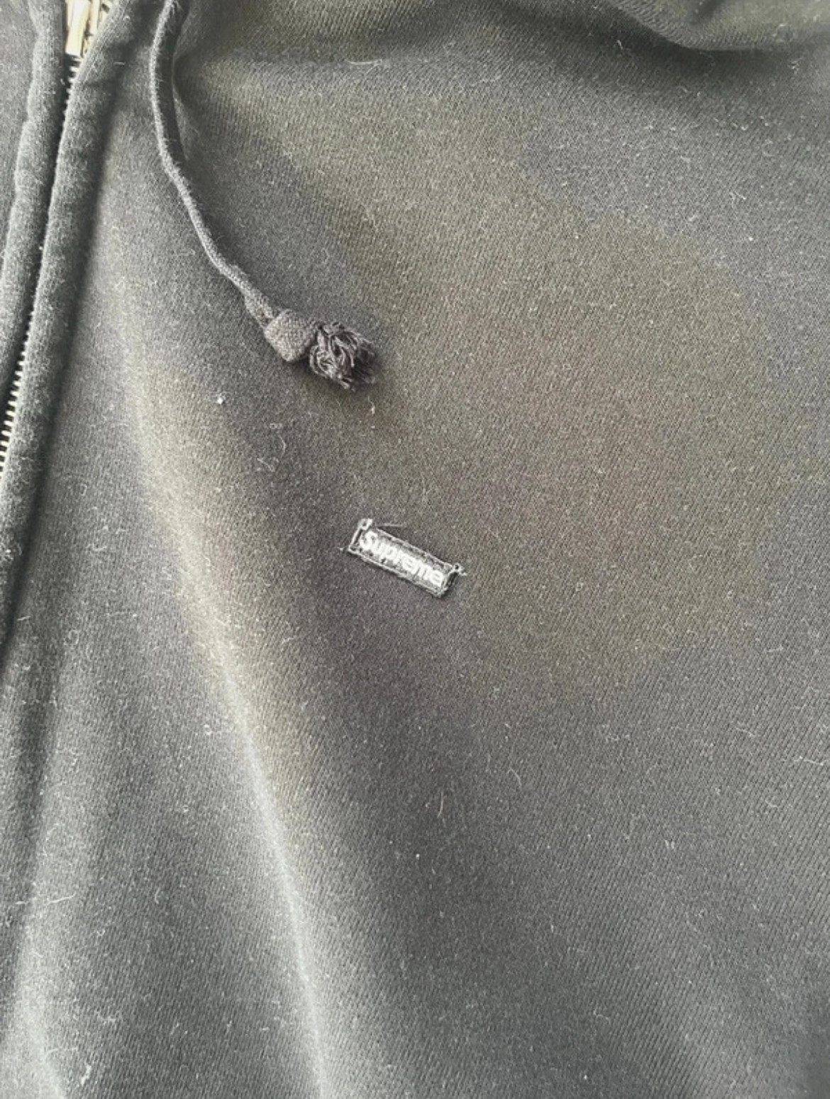 Supreme Zip-up hoodie Black (Str L)