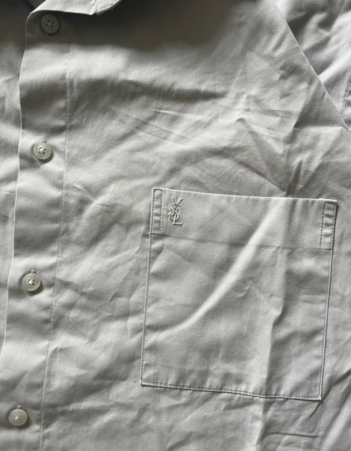 Yves Saint Laurent button-up cream White (Str Xl)