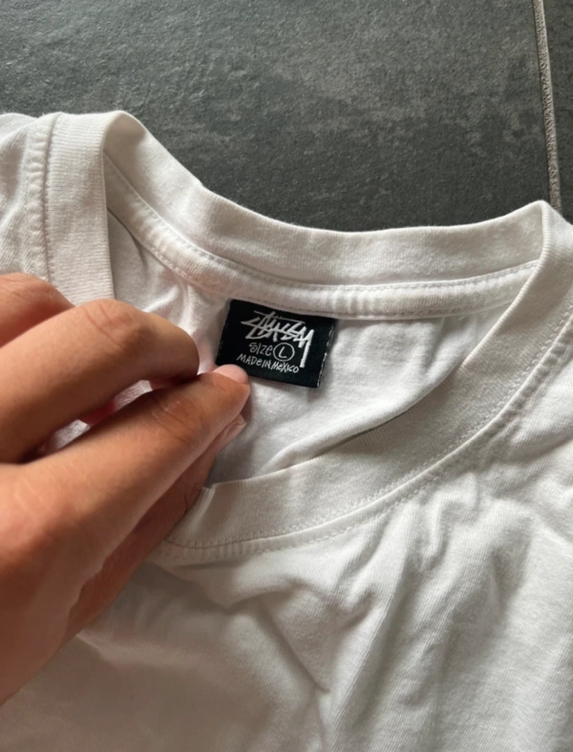 Stussy basic tee White (str L)