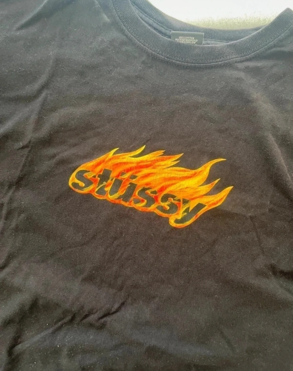 Stussy flames tee Black (Str M)