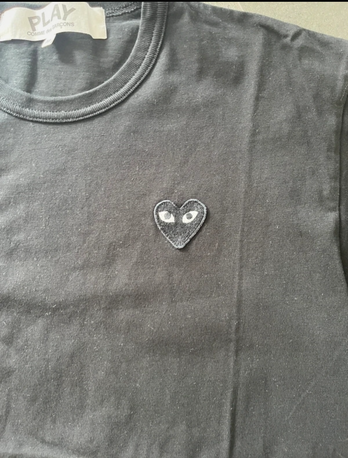 Comme des garcons heart tee Black (Str M)