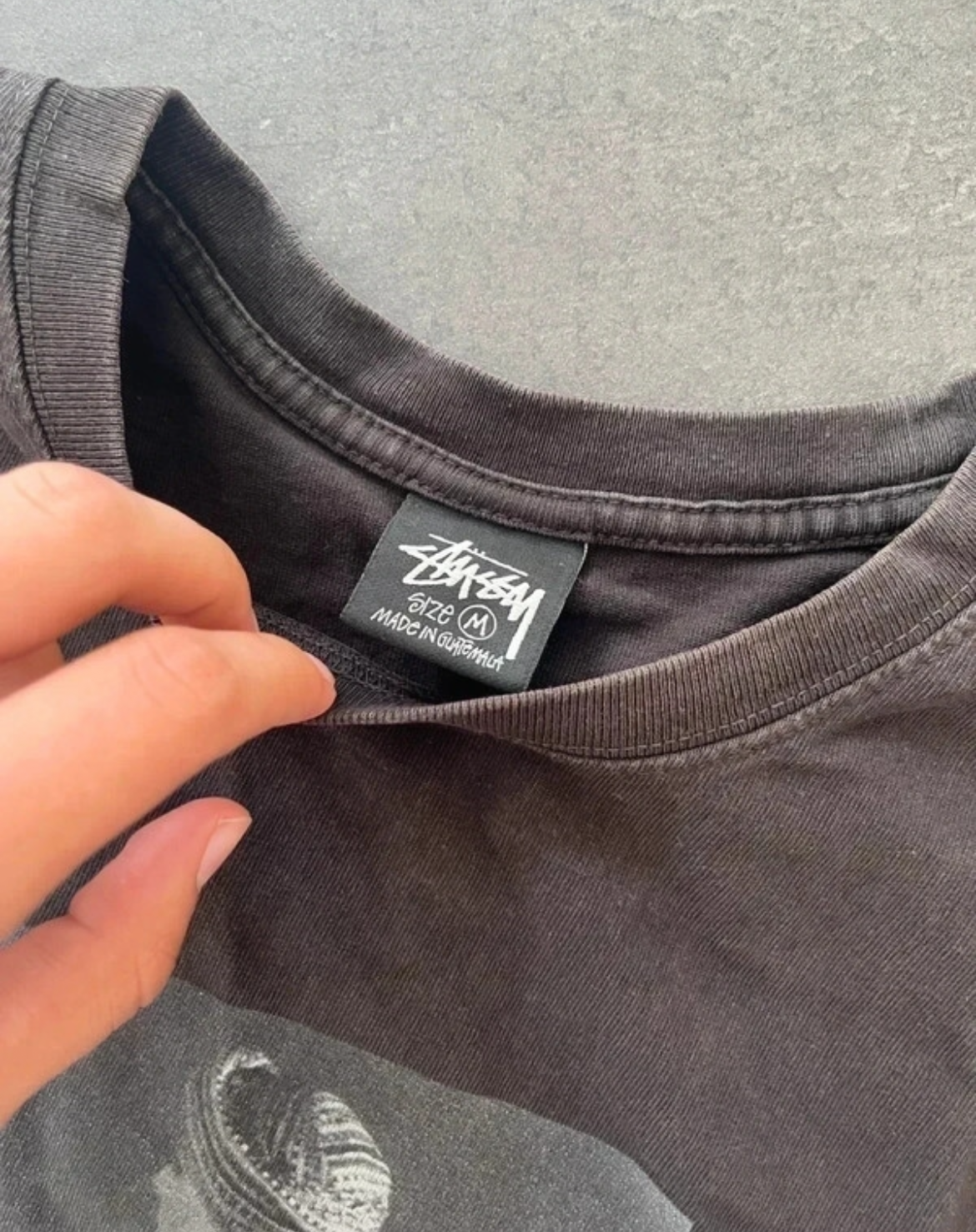 Stussy le violin pigment dyed tee Black (Str M)