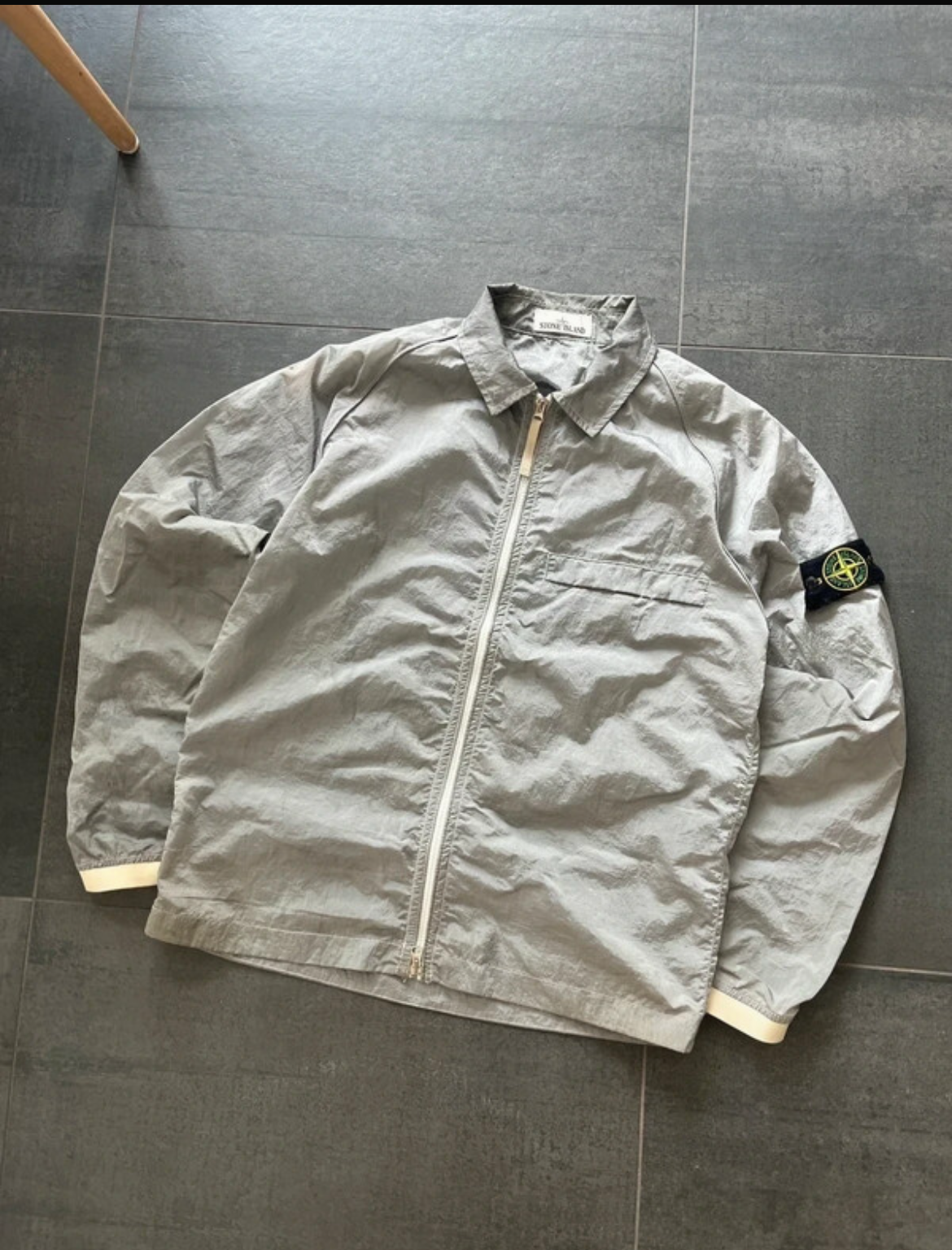 Stone Island nylon overshirt Light Grey (Str M)