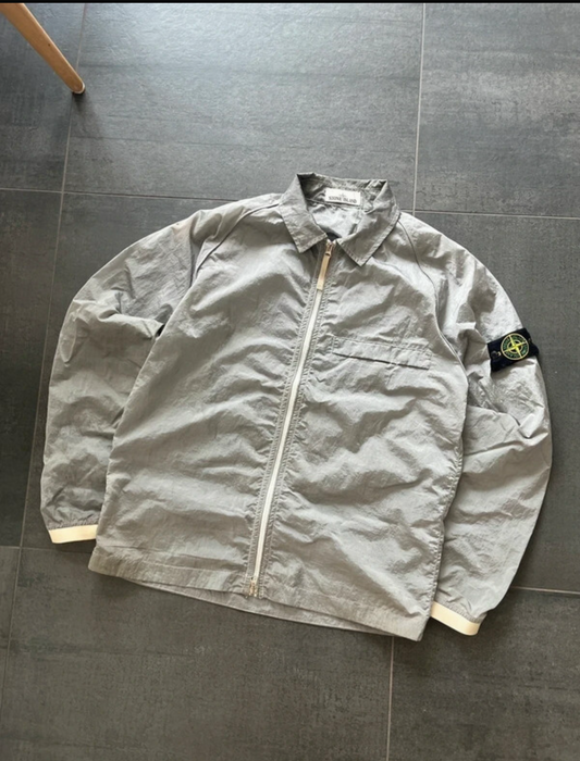 Stone Island nylon overshirt Light Grey (Str M)