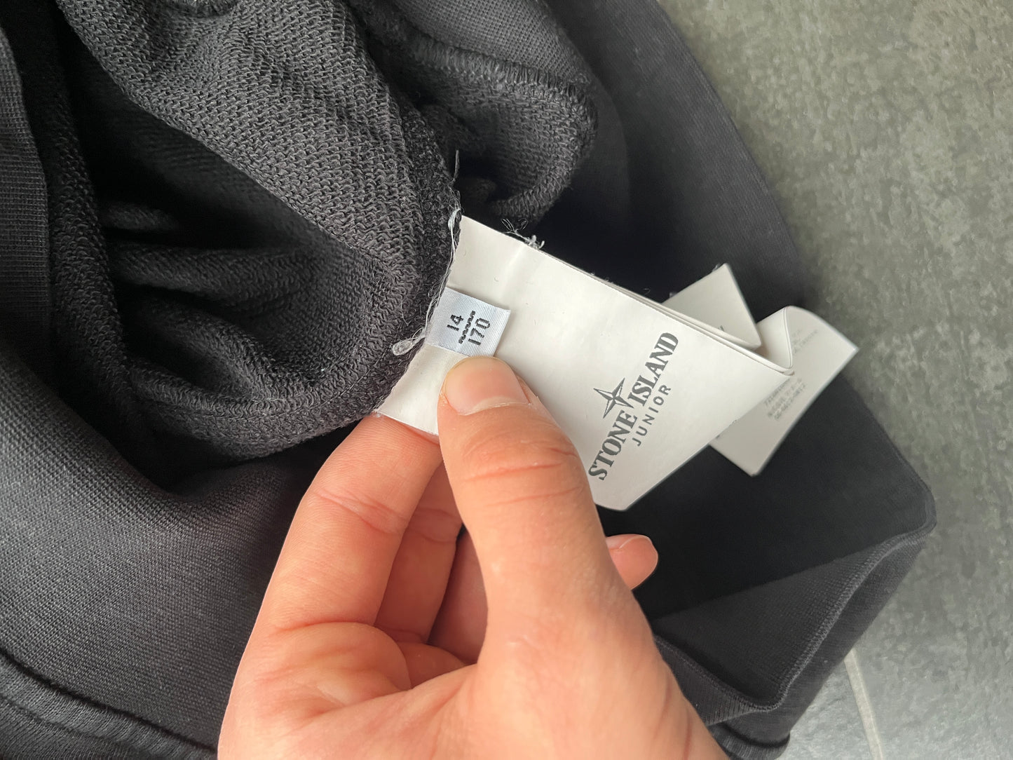 Stone Island sweatshirt “sort” (Str S)