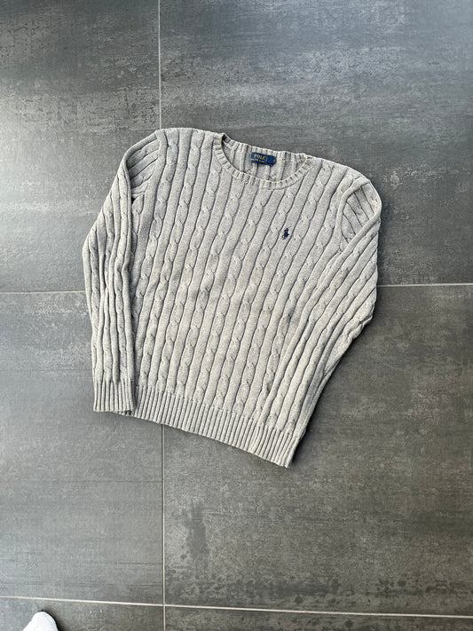 Ralph lauren striktrøje “grå” (Str S)