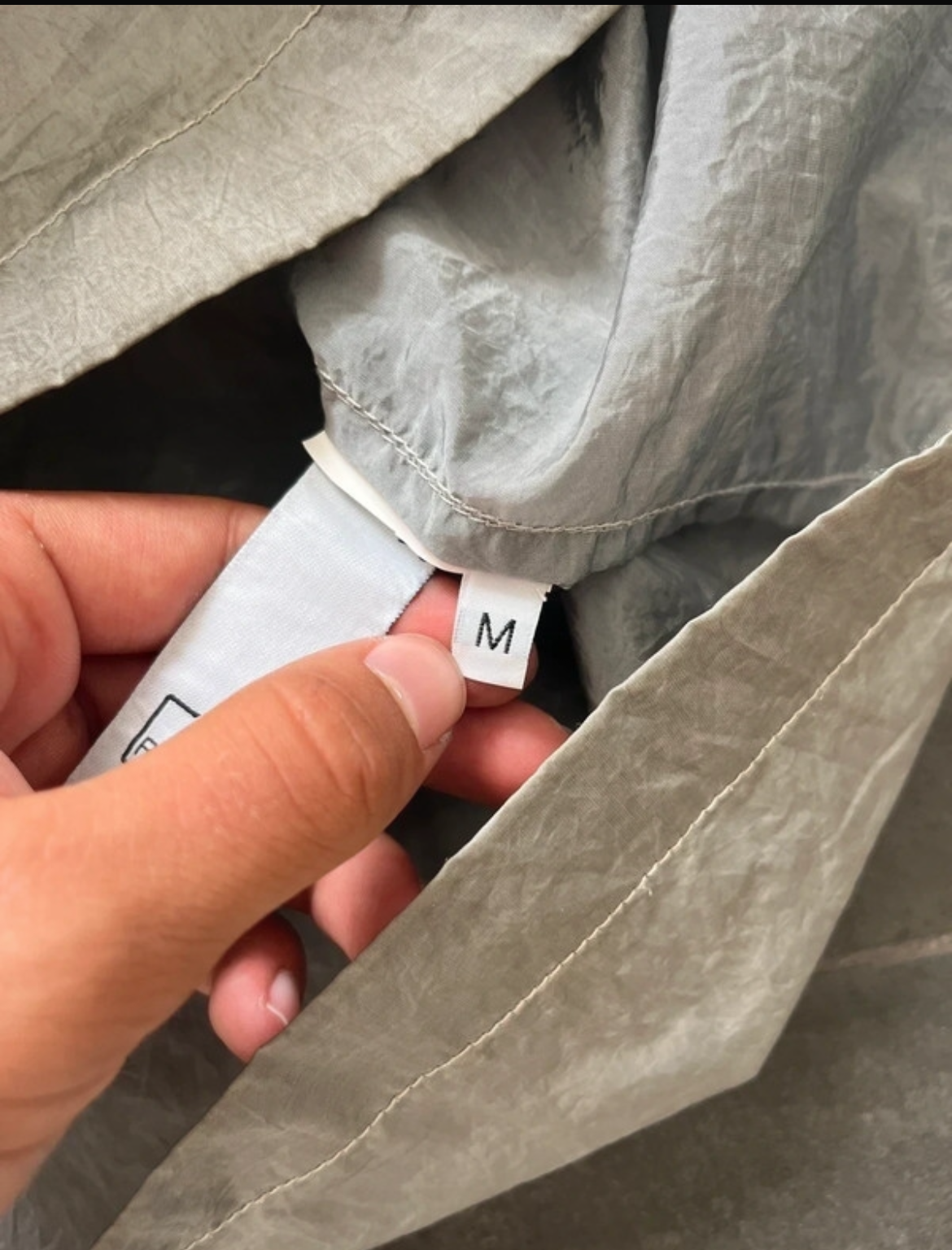 Stone Island nylon overshirt Light Grey (Str M)