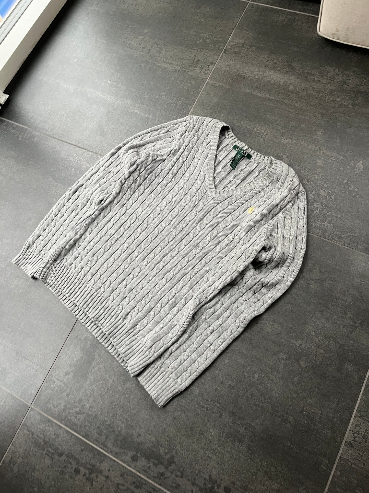Polo Ralph lauren striktrøje “grå” (Str Xs)
