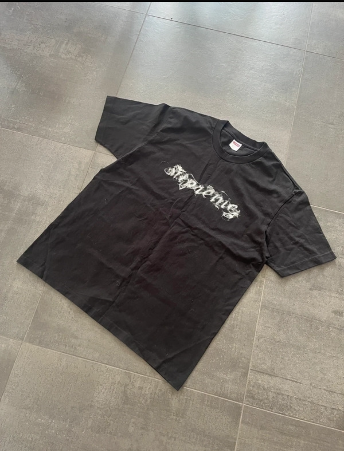 Supreme smoke tee Black (Str L)