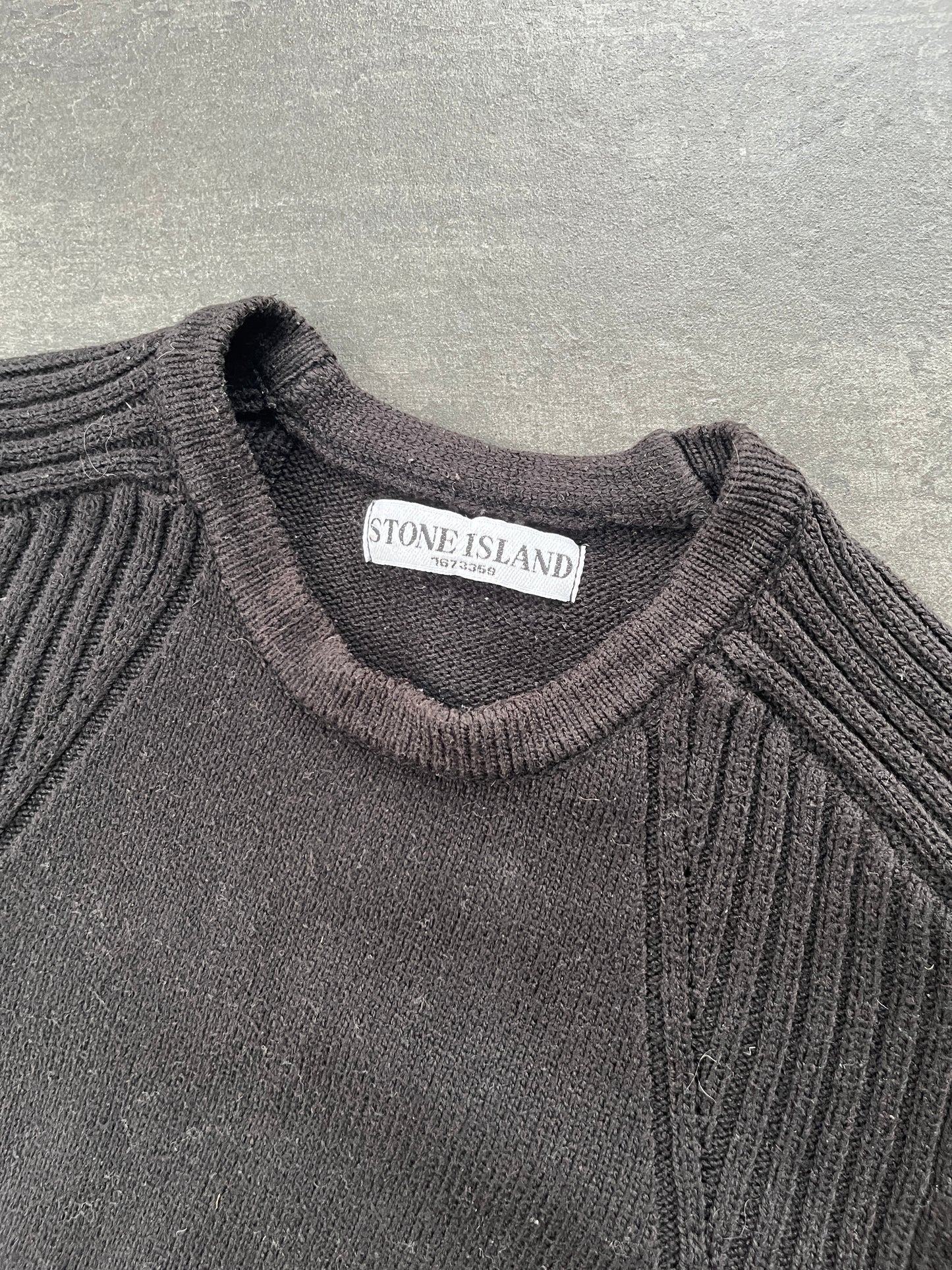 Stone Island striktrøje “sort” (Str S)
