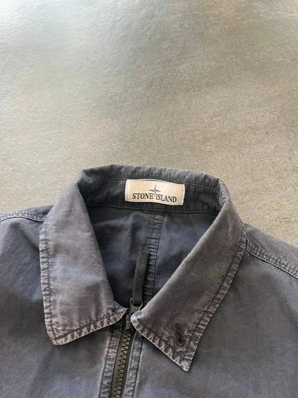 Stone Island overshirt navy blue