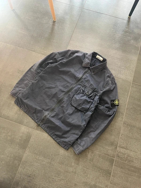 Stone Island overshirt navy blue