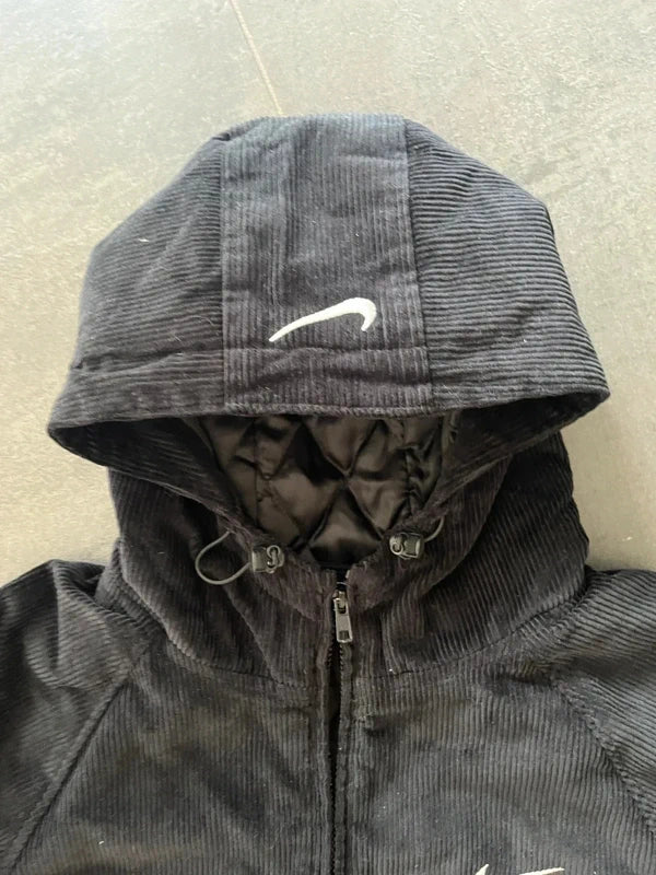 Supreme Nike Arc corduroy hooded jacket Black