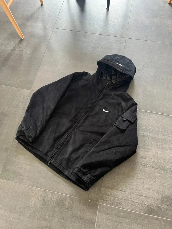 Supreme Nike Arc corduroy hooded jacket Black