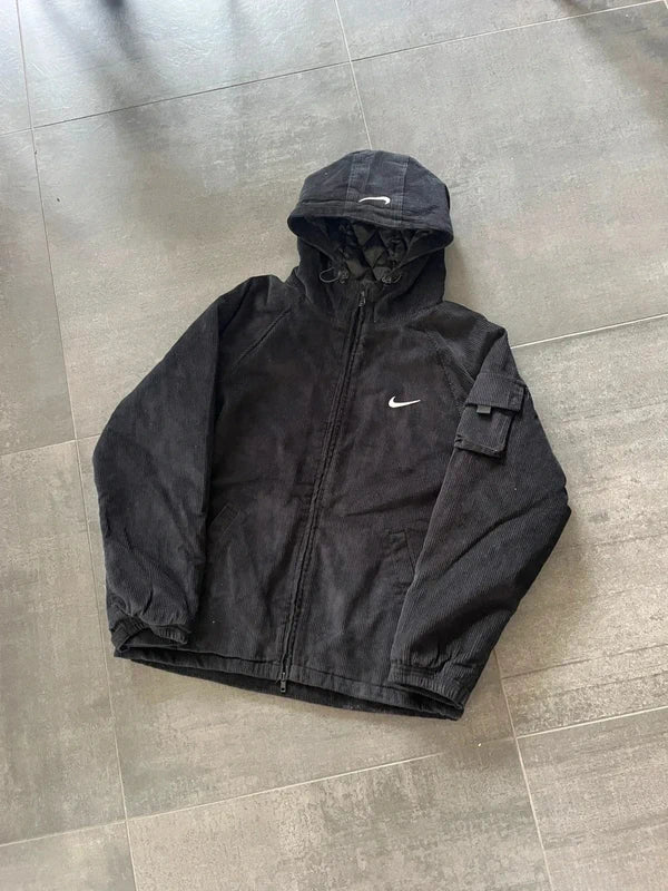 Supreme Nike Arc corduroy hooded jacket Black