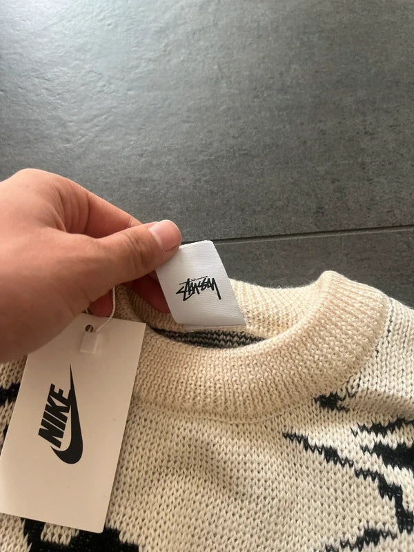 Nike x Stussy knitted sweater natural beige (Str L)