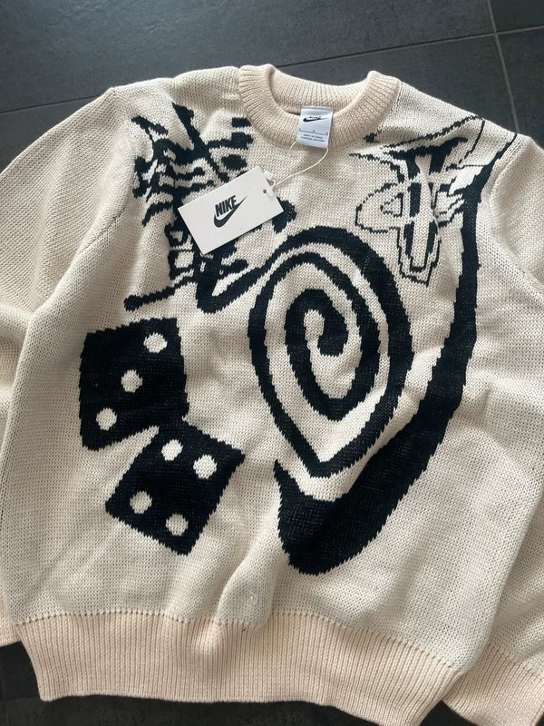 Nike x Stussy knitted sweater natural beige (Str L)