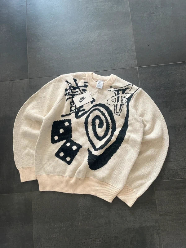 Nike x Stussy knitted sweater natural beige (Str L)