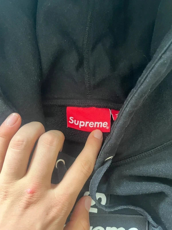 Supreme cross box logo hoodie Black (Str M)