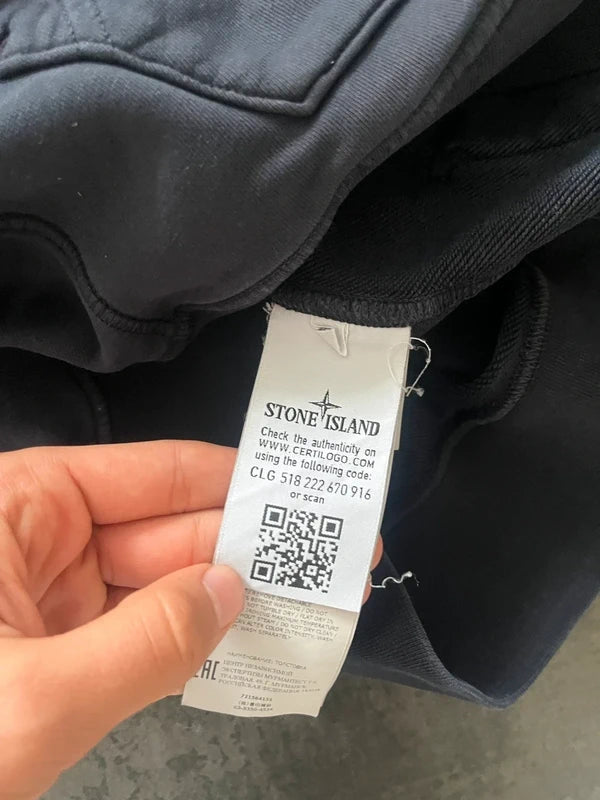 Stone Island basic hoodie navy blue (Str M)