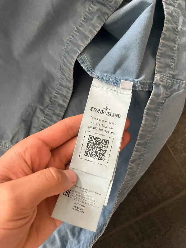 Stone Island overshirt turquoise light blue (Str XL)