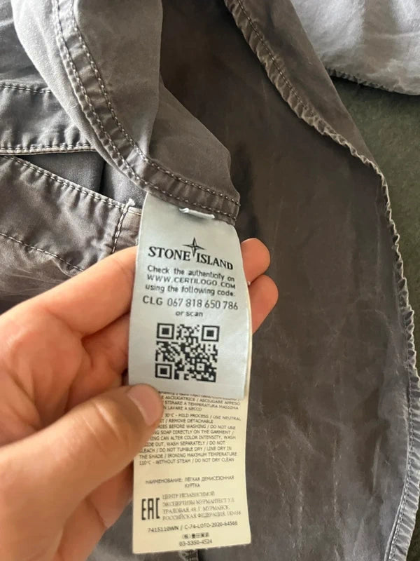 Stone Island overshirt lilac grey (Str L)
