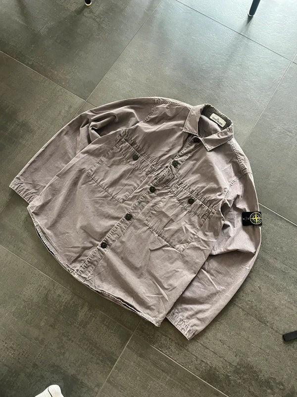 Stone Island overshirt lilac grey (Str L)
