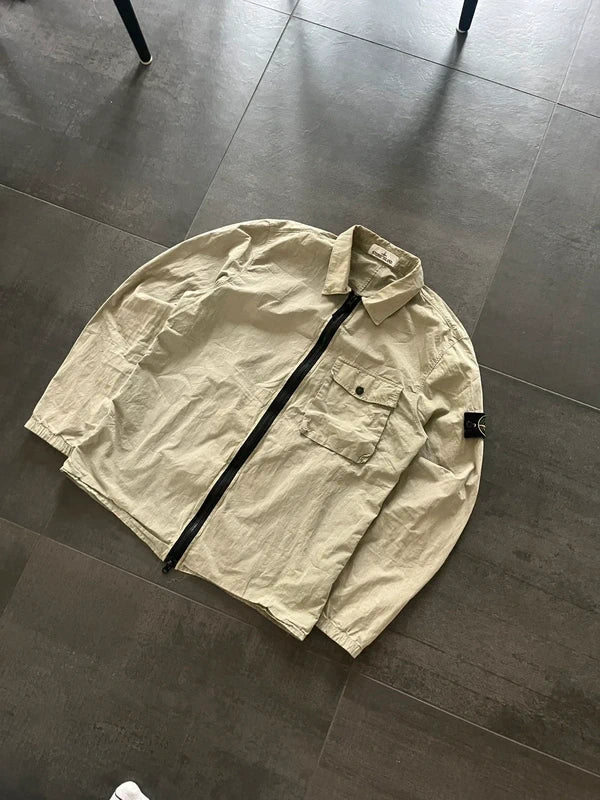 Stone Island overshirt Dusty olive beige (Str L)
